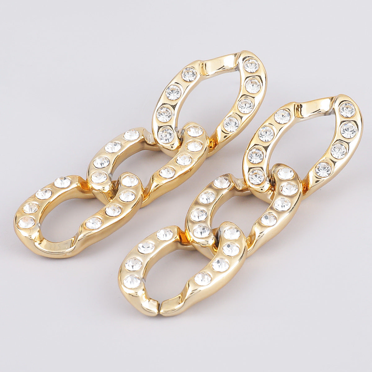 Oval CCB Diamond Acrylic Earrings Women