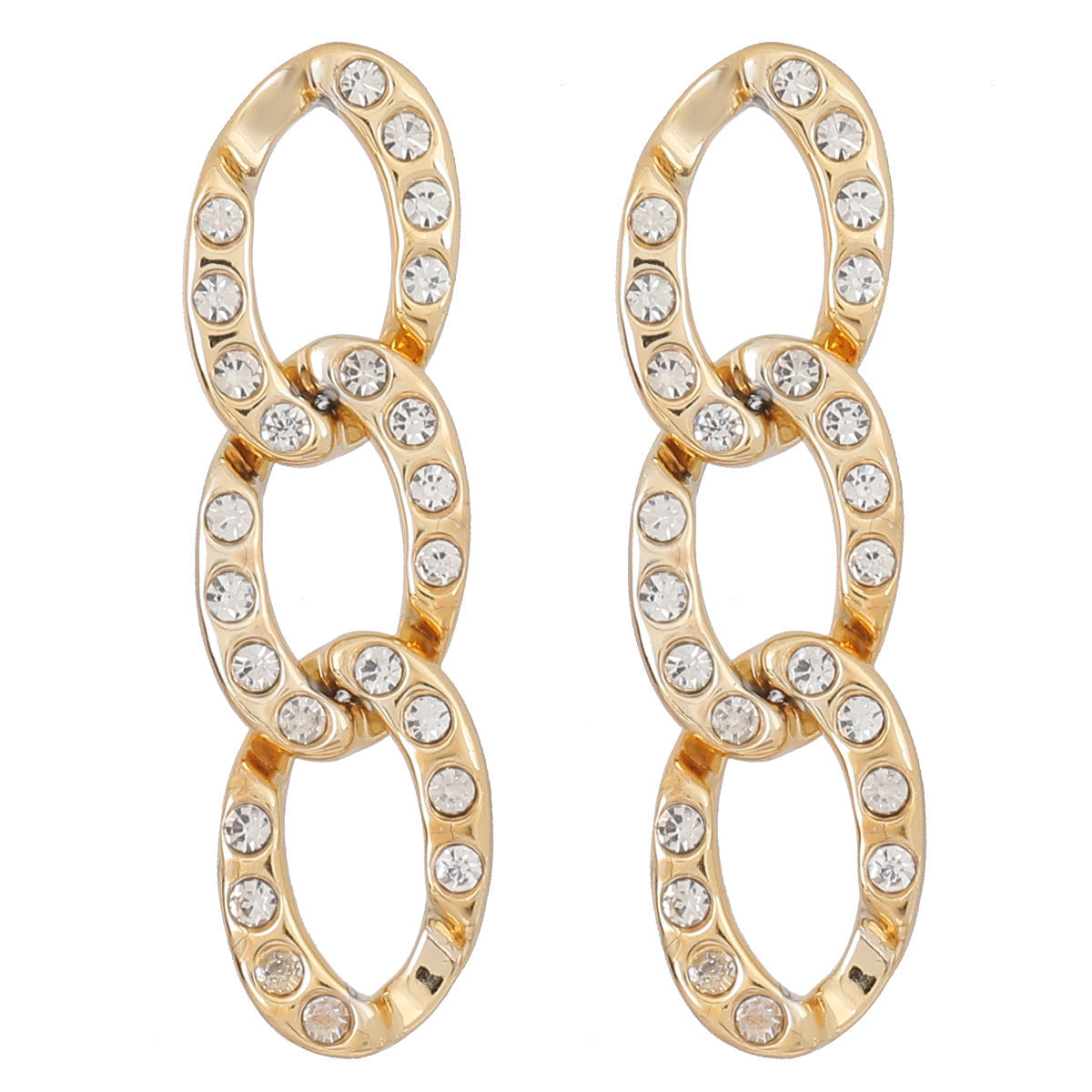 Oval CCB Diamond Acrylic Earrings Women
