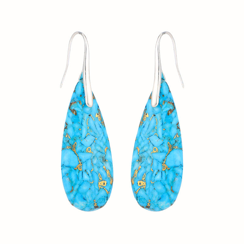 Export New Earrings Drop-shaped Stones